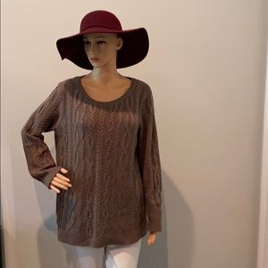 💙Brown  Loft tunic sweater size large